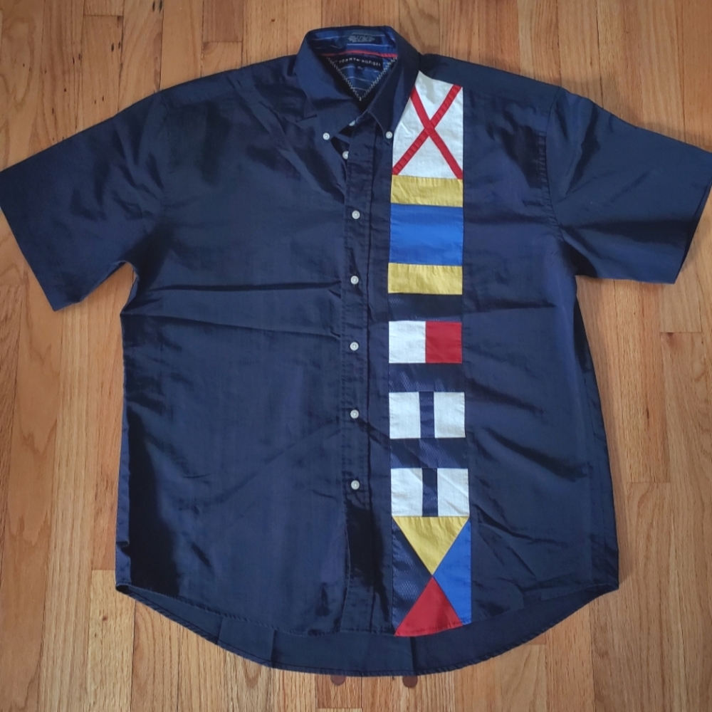 Tommy Hilfiger Sailing Shot Sleeve Button Down